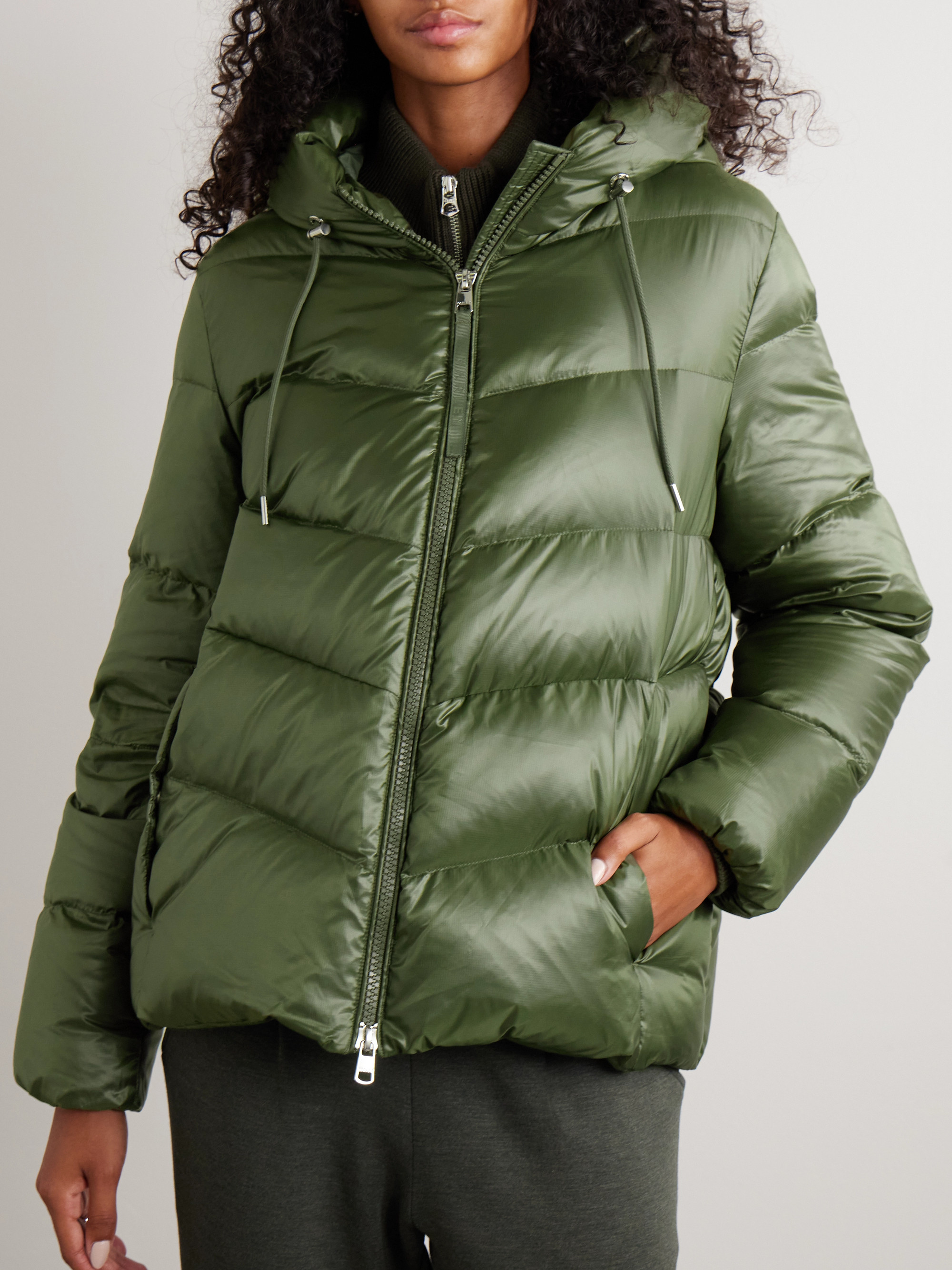 Varley Madelina hooded quilted shell down jacket