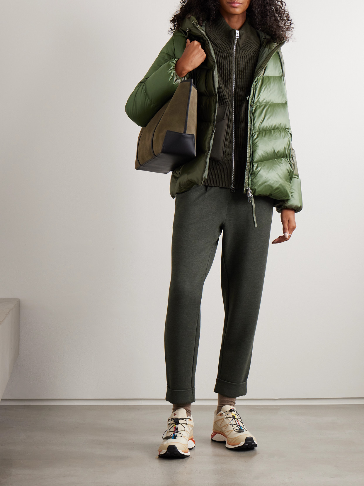 Madelina Hooded Quilted Shell Down Jacket