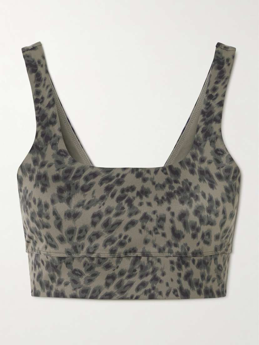 Varley Cori Cheetah-print Freesoft™ Sports Bra