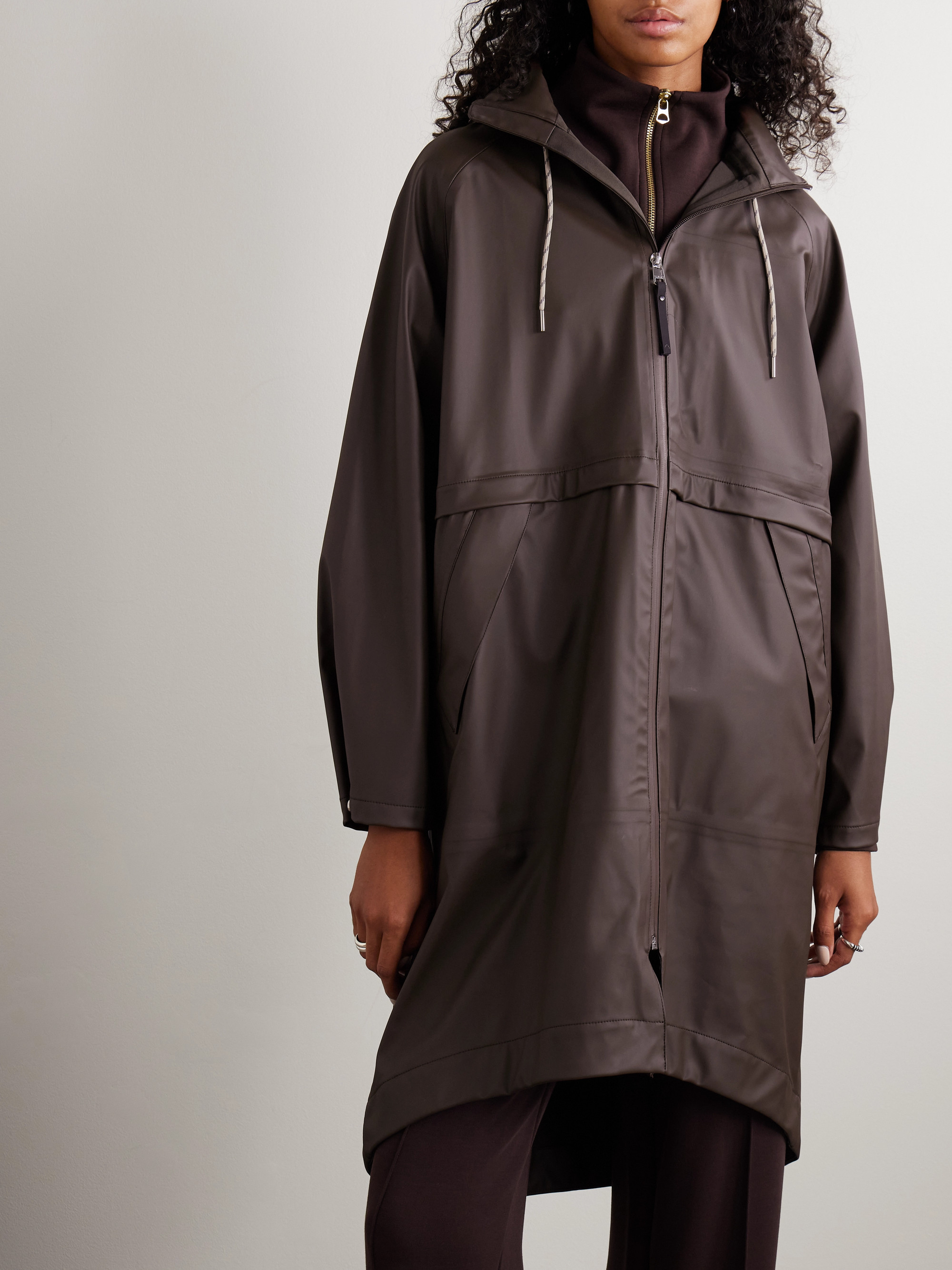 Varley - Kirsten hooded paneled coated-shell jacket | Plush