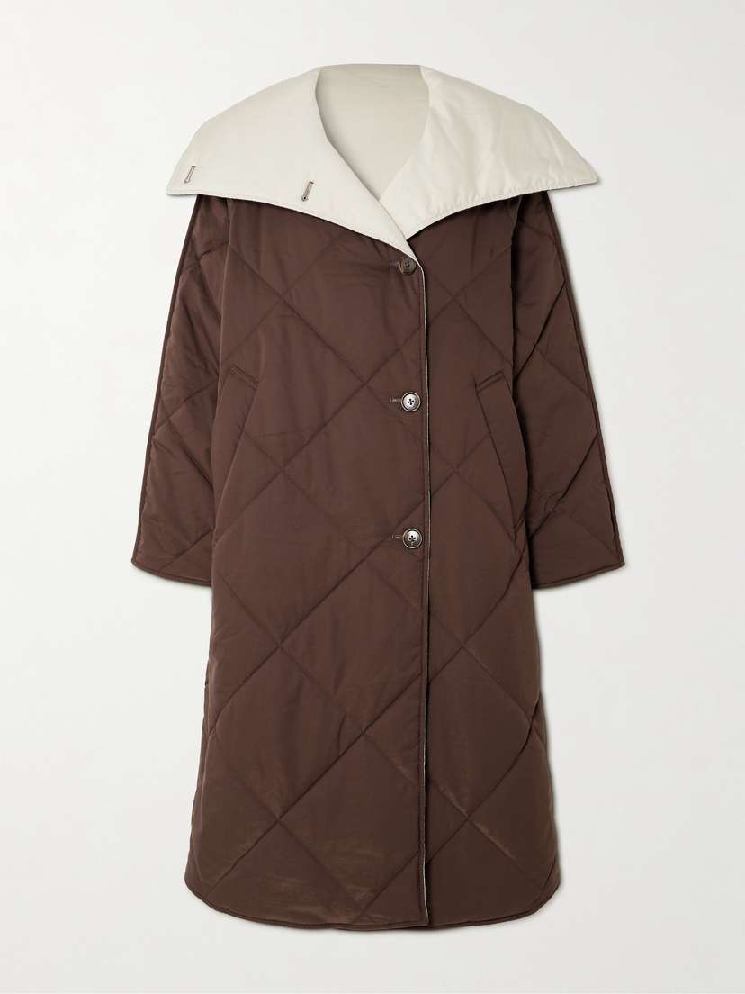 Varley Annalise Reversible Quilted Lyocell-blend Coat