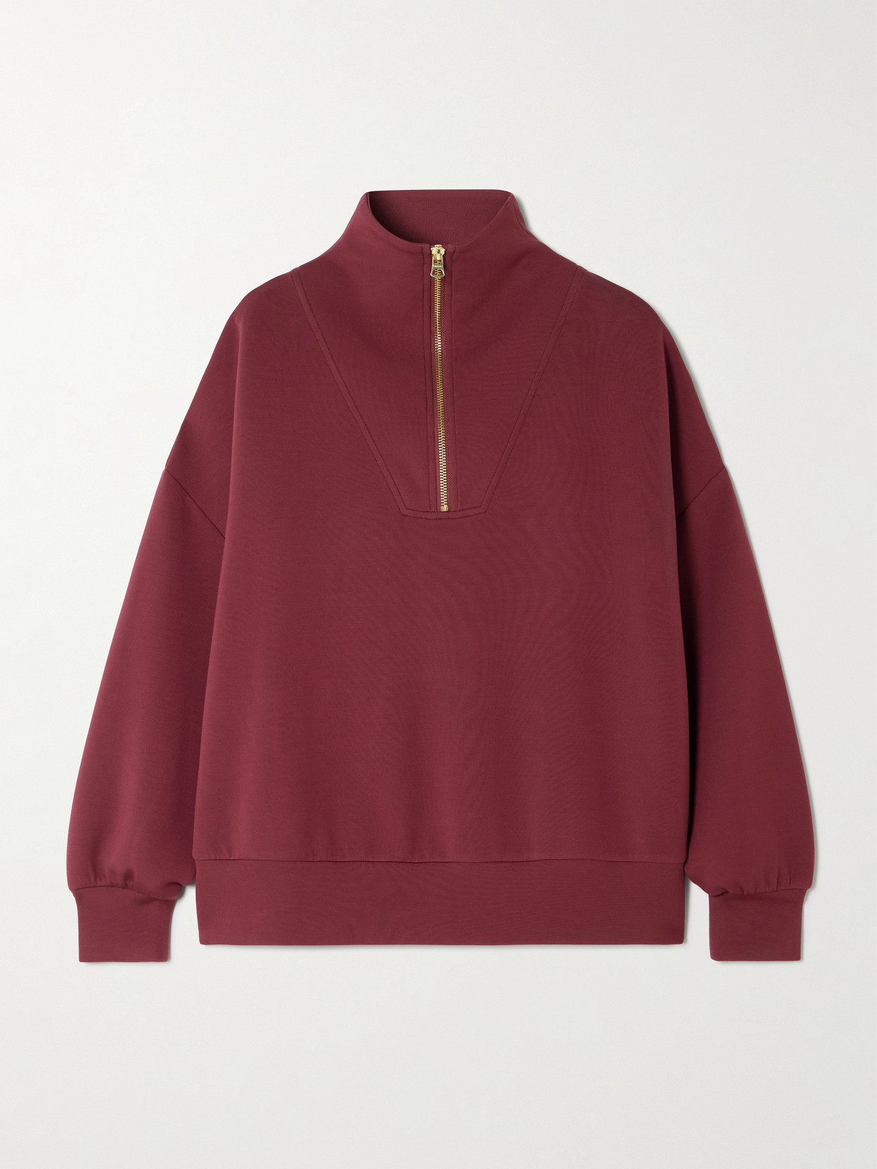 Varley Hawley Doublesoft™ Sweatshirt In Burgundy