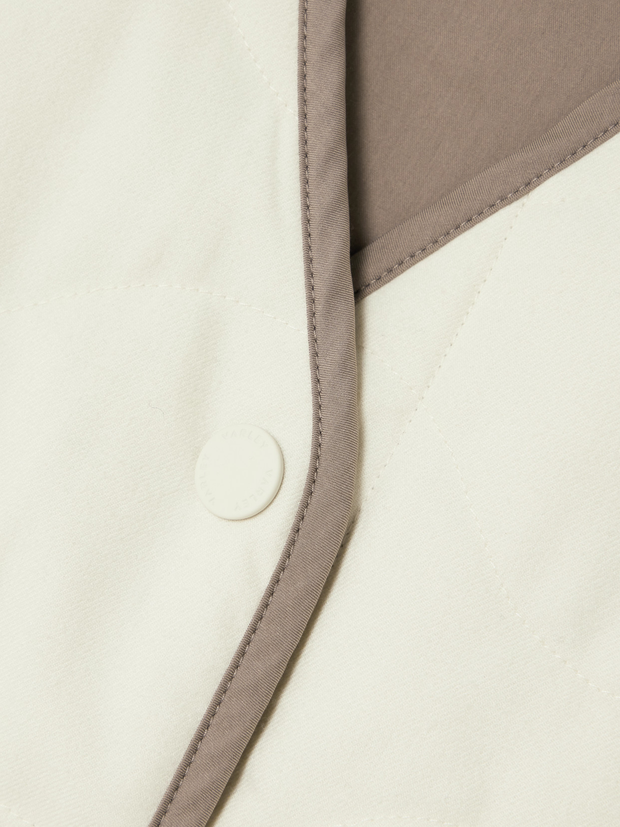 Lori Reversible Quilted Flannel And Twill Vest