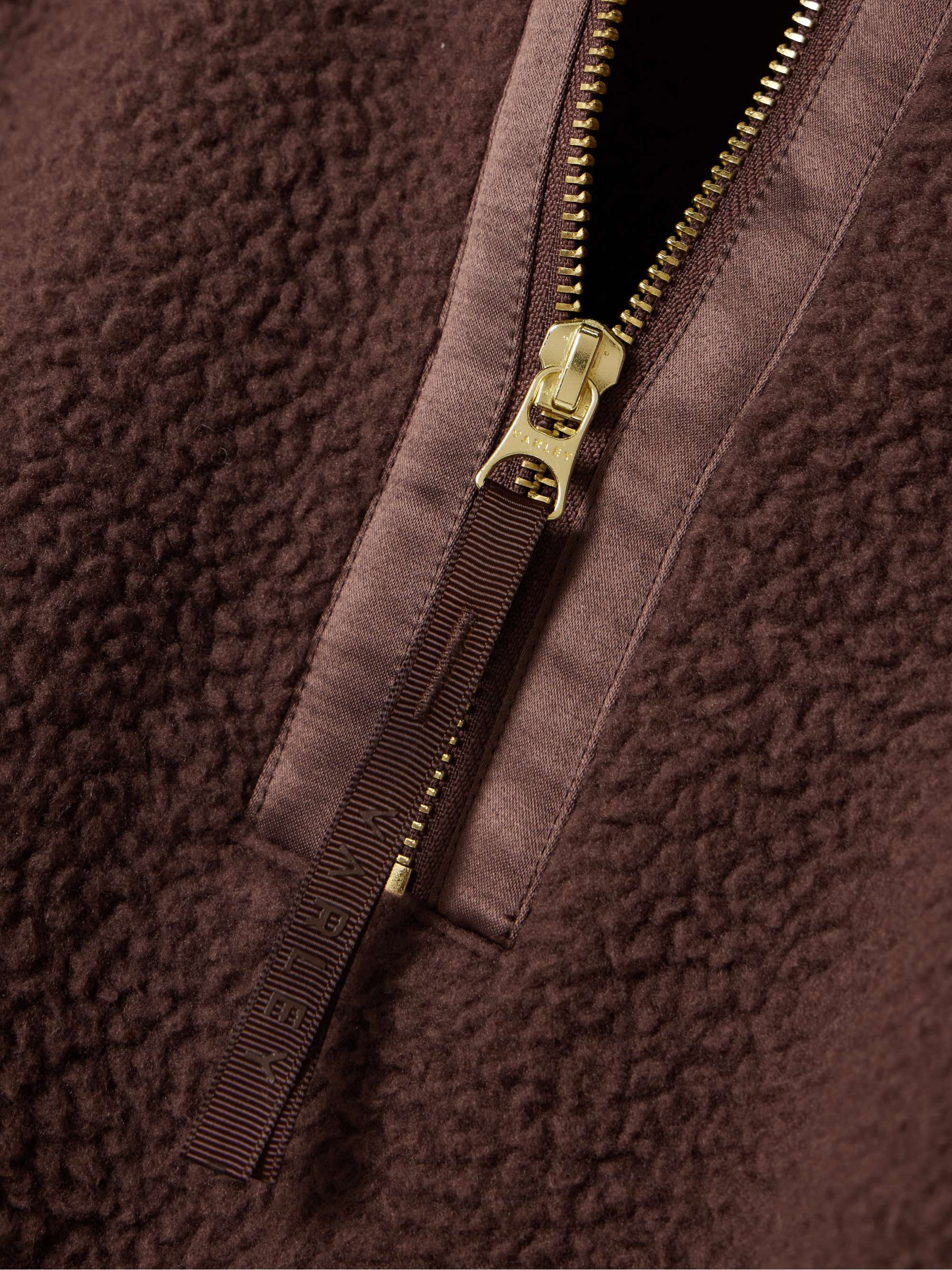 VARLEY Roselle recycled fleece half-zip sweater