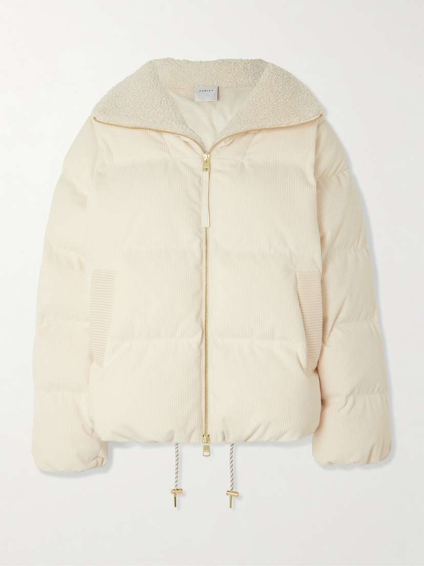 Varley Brackley Fleece-trimmed Corduroy Jacket