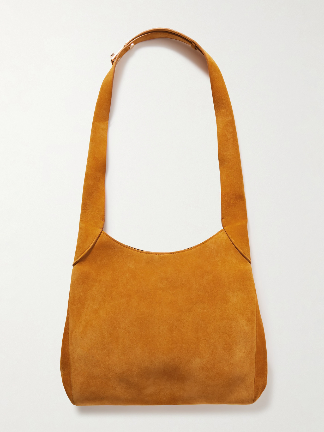 Gabriela Hearst Small Suede Shoulder Bag In Yellow