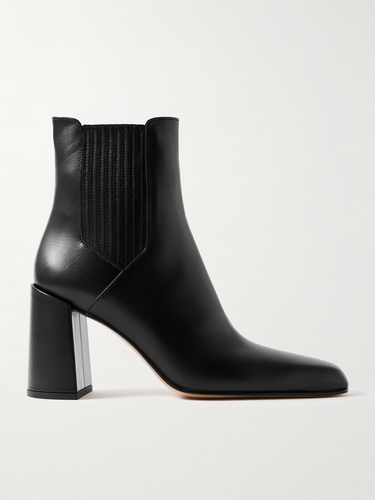 Gabriela Hearst Luke Leather Ankle Boots In Black