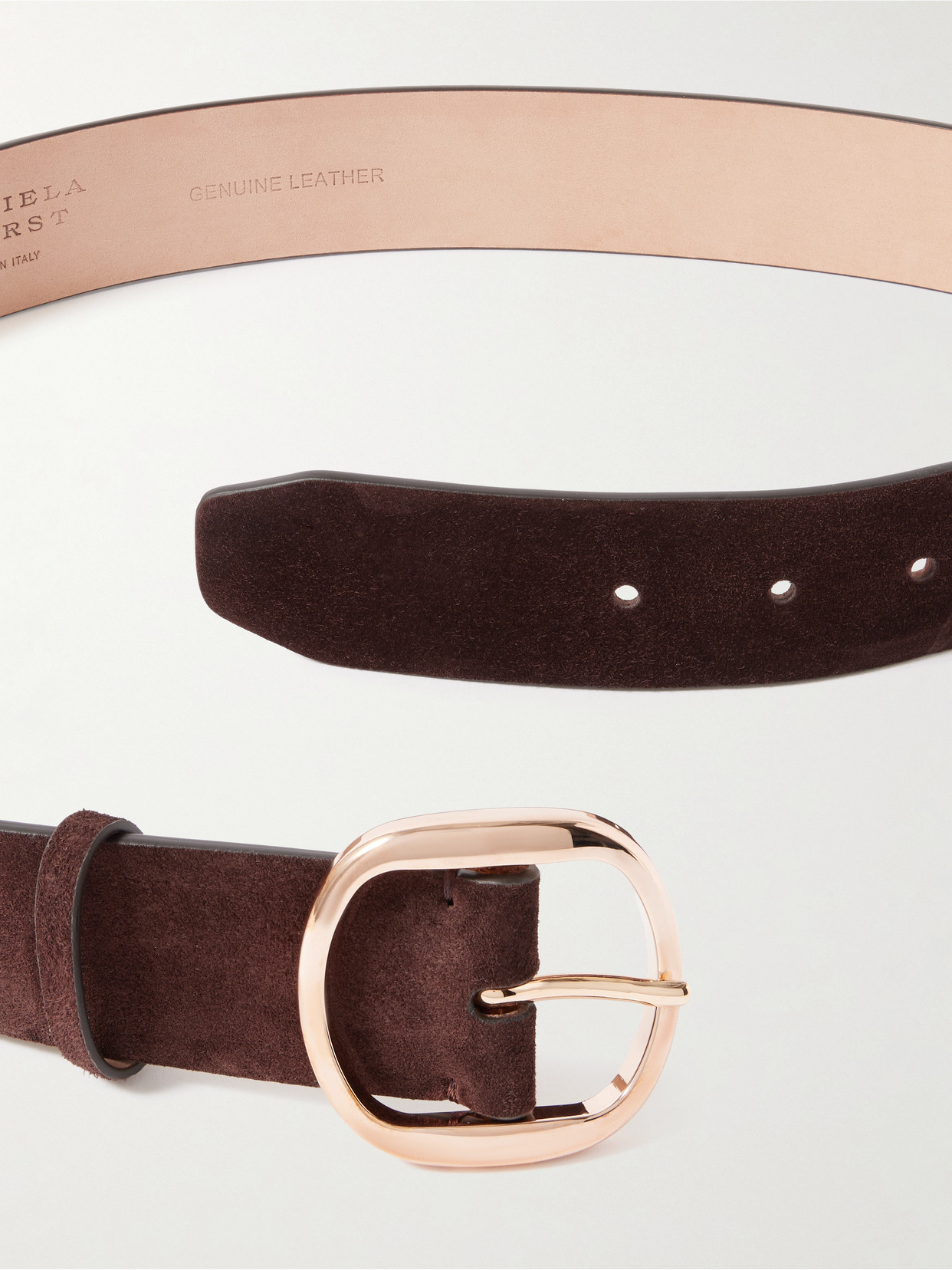 Gabriela Hearst Elster Suede Belt