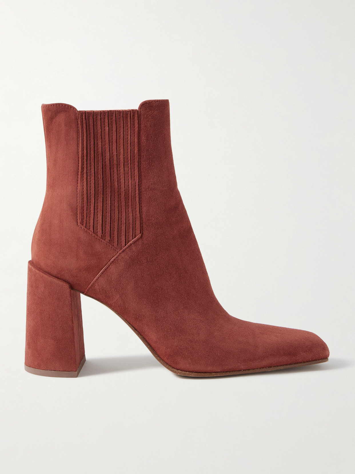 Gabriela Hearst Luke Suede Ankle Boots In Burgundy