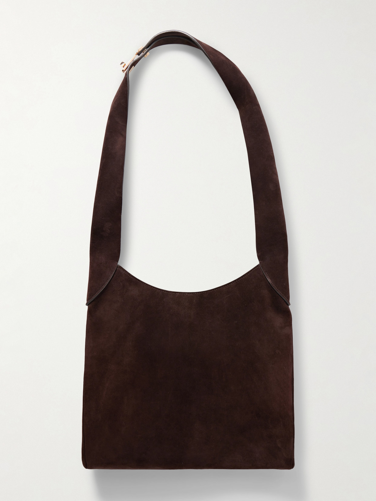 Gabriela Hearst Small Suede Shoulder Bag In Brown