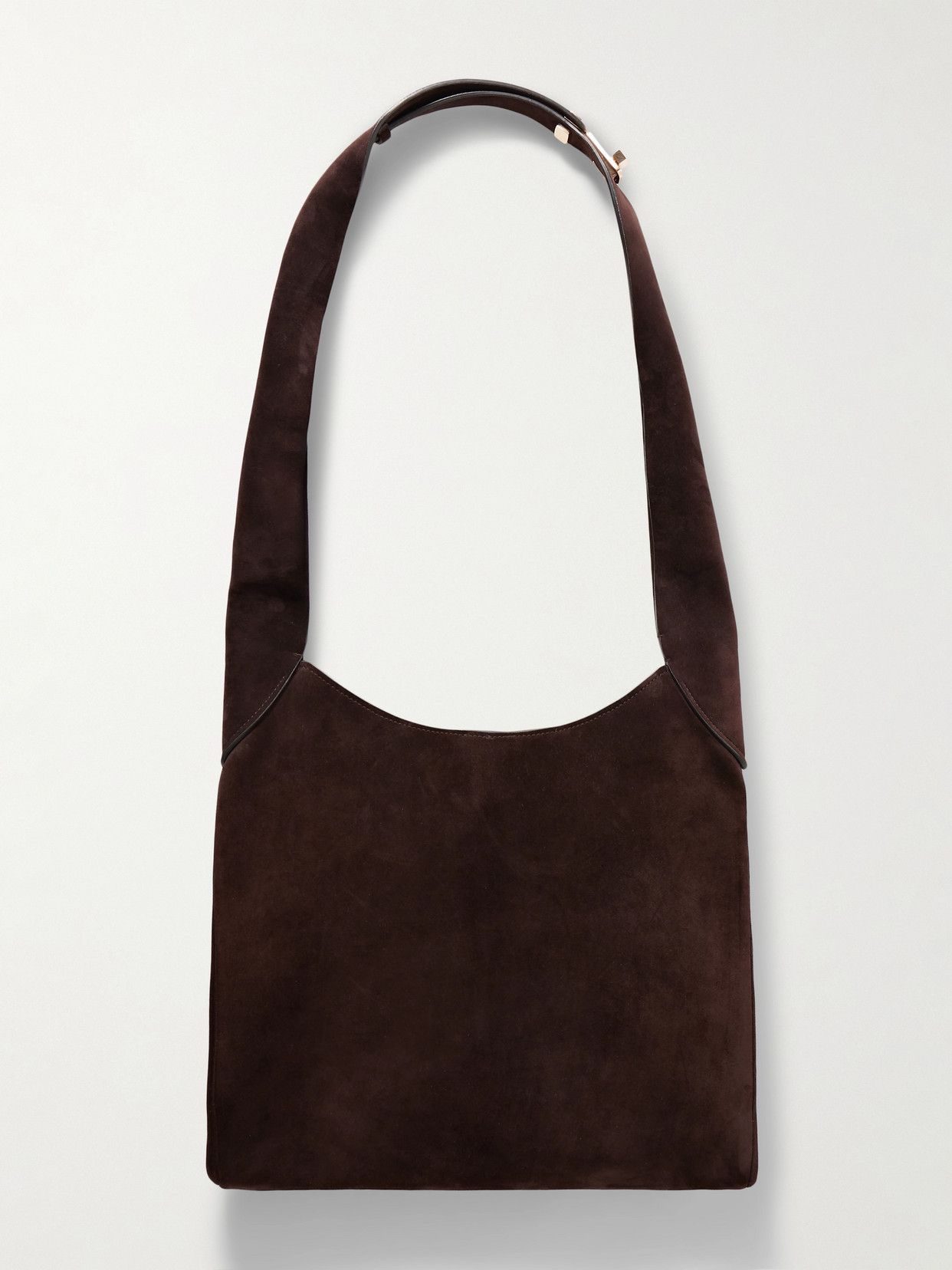 Gabriela Hearst Small Suede Shoulder Bag In Brown