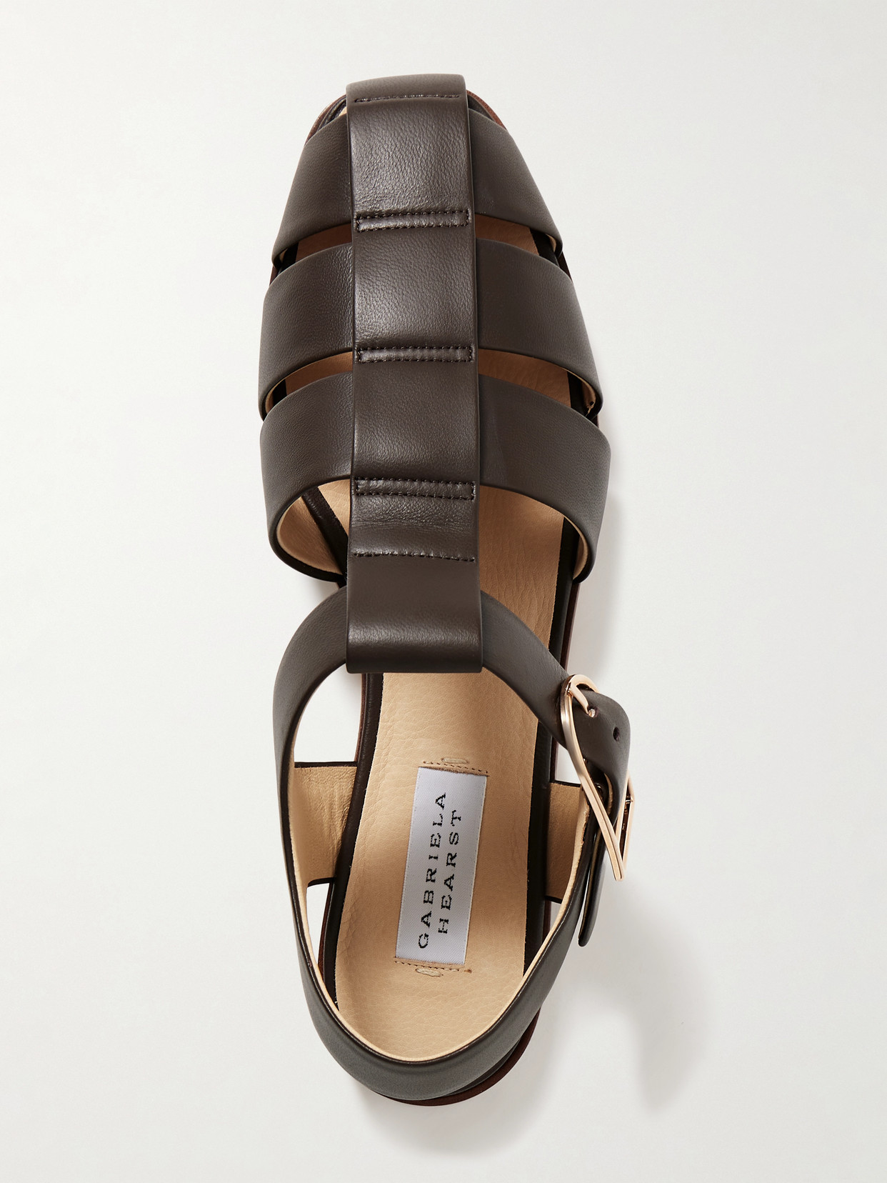 Gabriela Hearst Lynn Leather Sandals In Brown