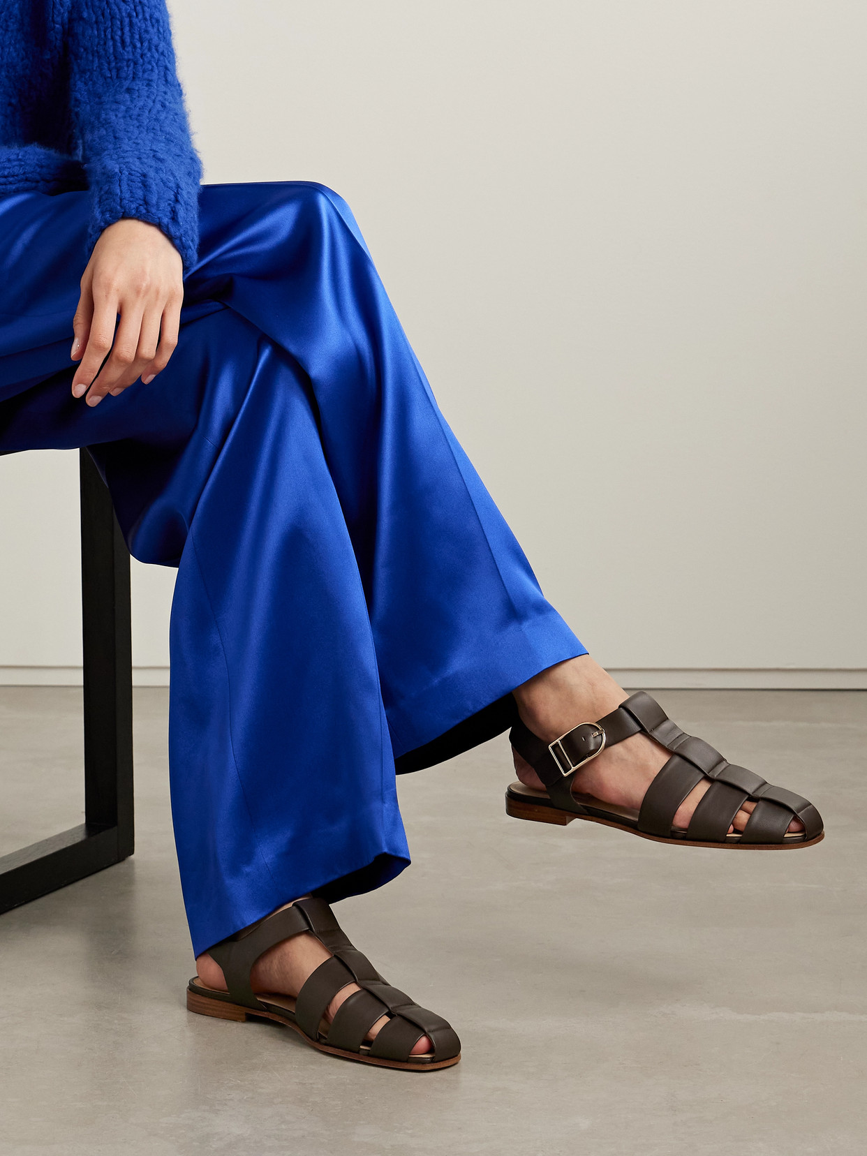 Gabriela Hearst Lynn Leather Sandals In Brown