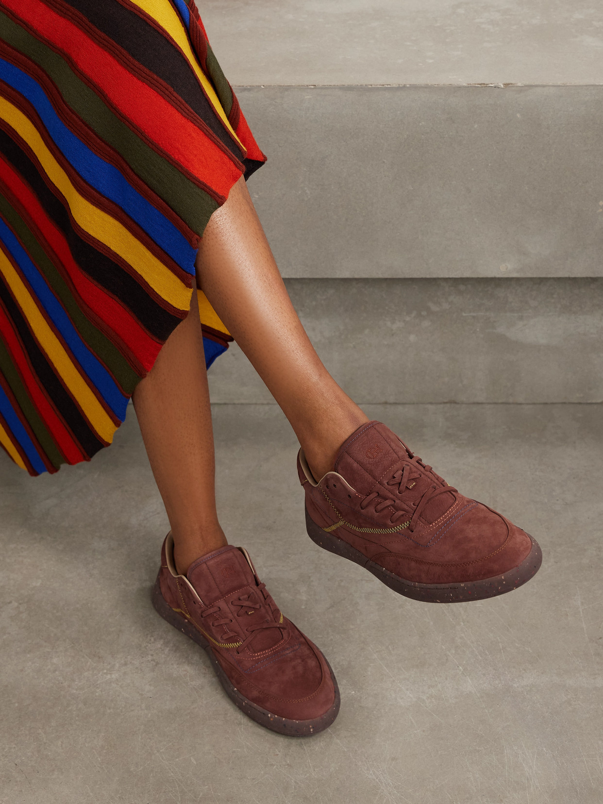 Gabriela Hearst Ohio Suede Sneakers In Brown