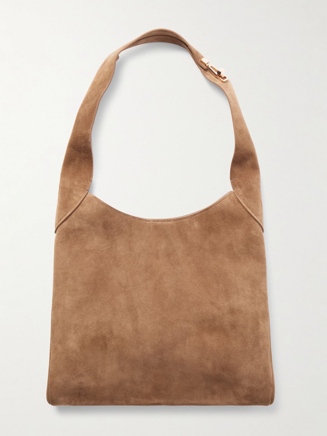Gabriela Hearst Small Suede Shoulder Bag In Brown