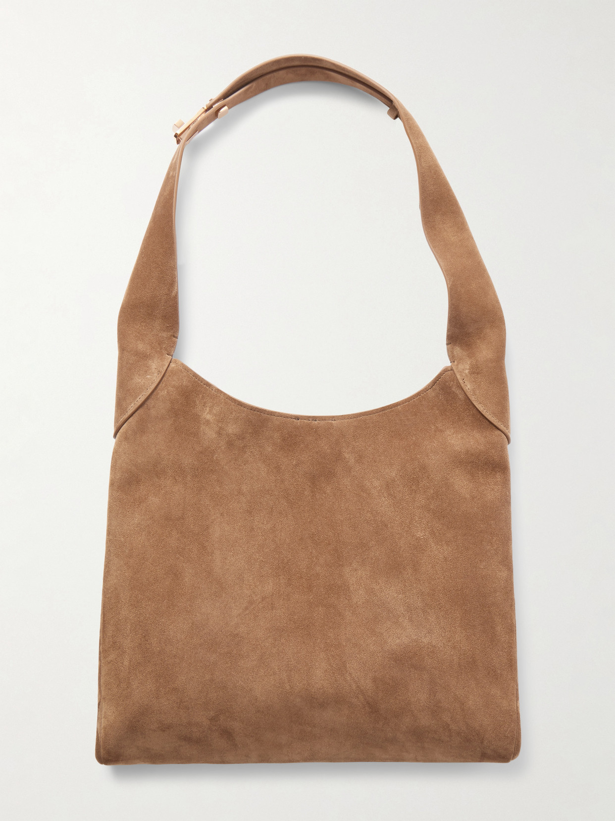 Gabriela Hearst Small Suede Shoulder Bag In Brown