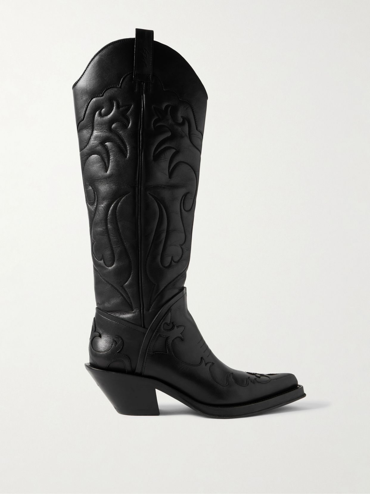 capitana 50 embroidered leather knee boots