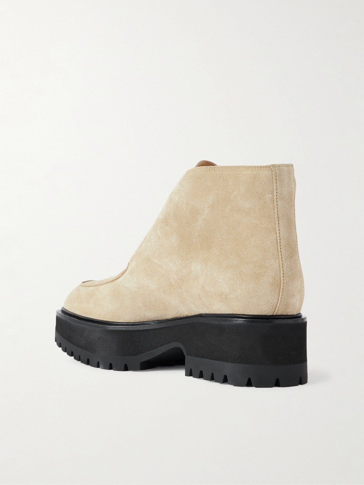 Gabriela Hearst Apollo Buckled Suede Platform Ankle Boots