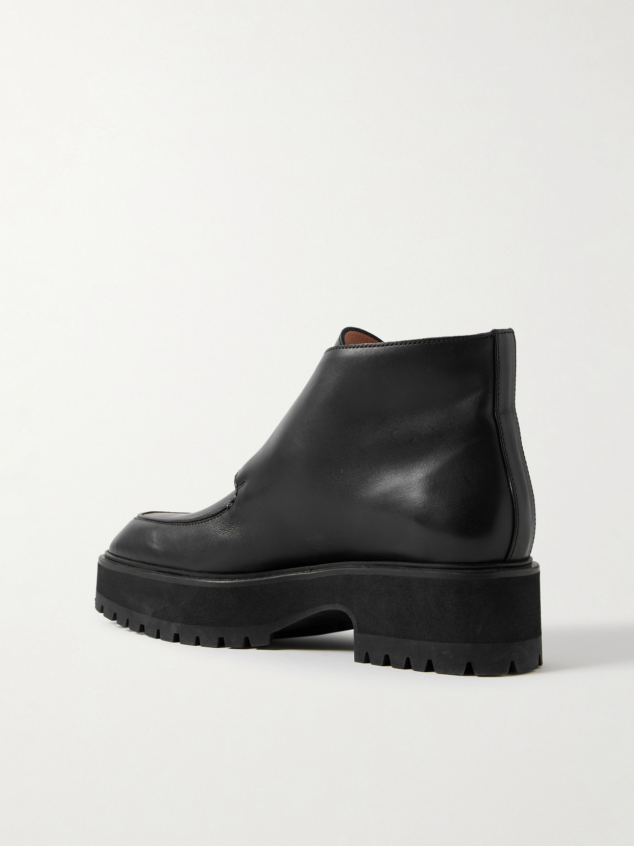 Gabriela Hearst Buckled Leather Ankle Boots