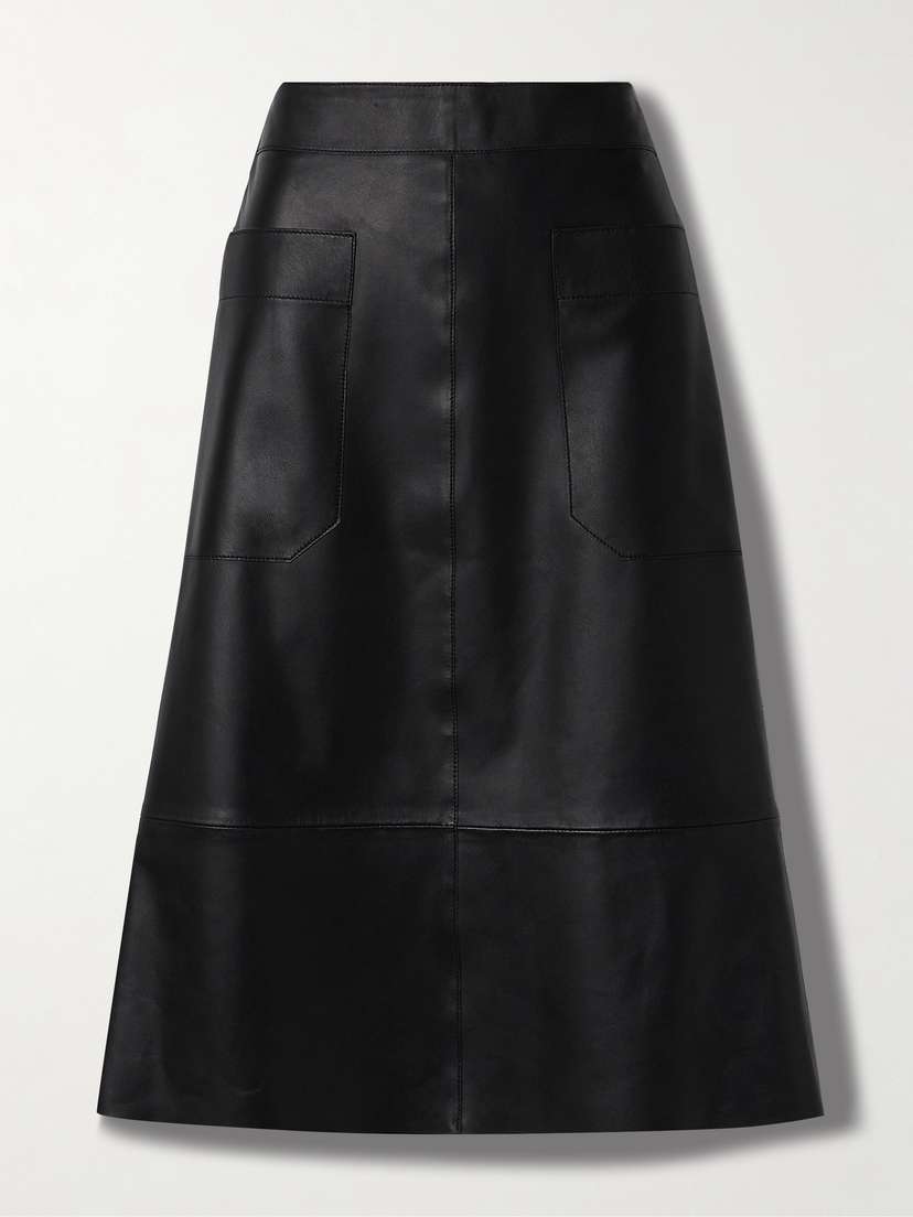 Joseph Blomfield Leather Midi Skirt