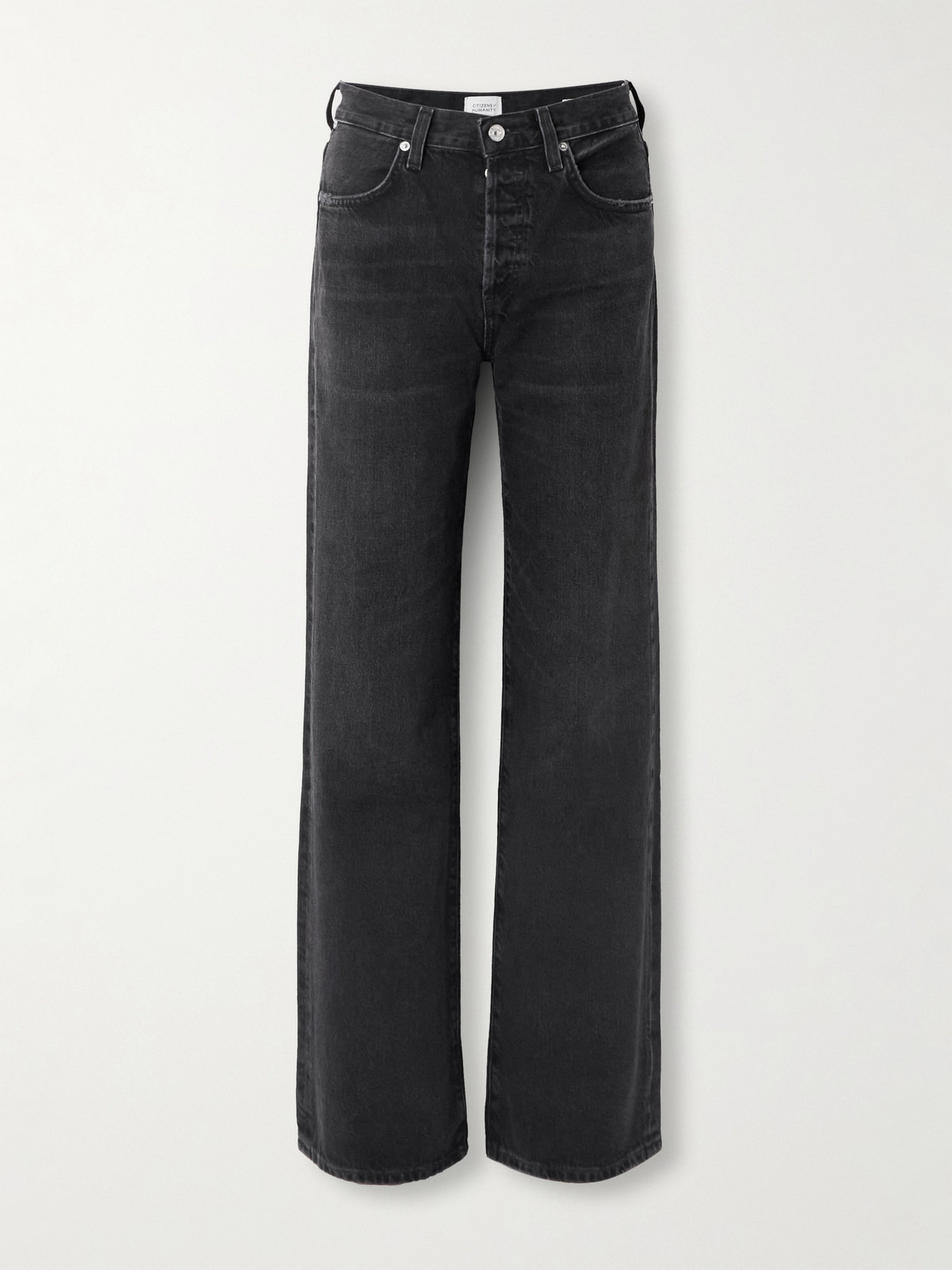 Citizen Of Humanity Annina High-rise Wide-leg Jeans In Black