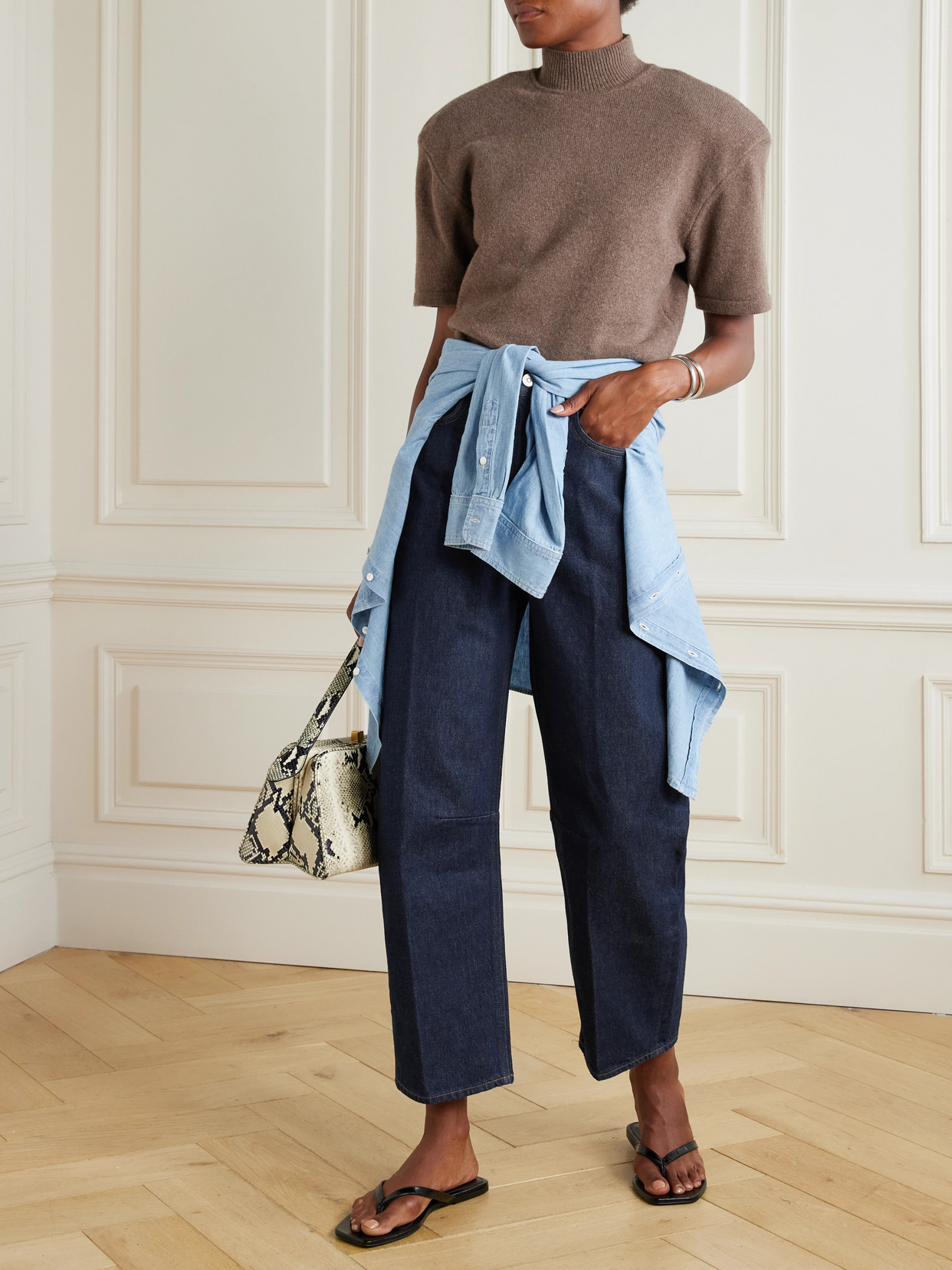 Miro Mid-Rise Barrel-Leg Jeans