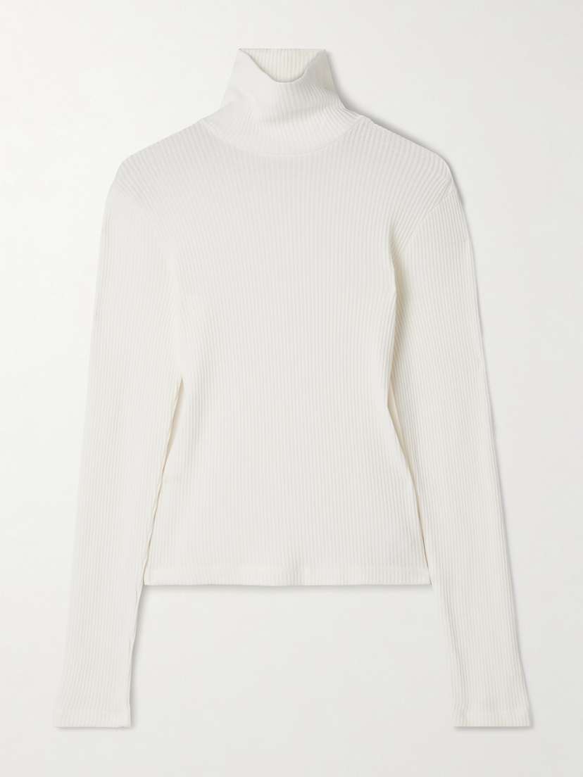 Citizens of Humanity Caradene Ribbed Stretch-lyocell Turtleneck Sweater