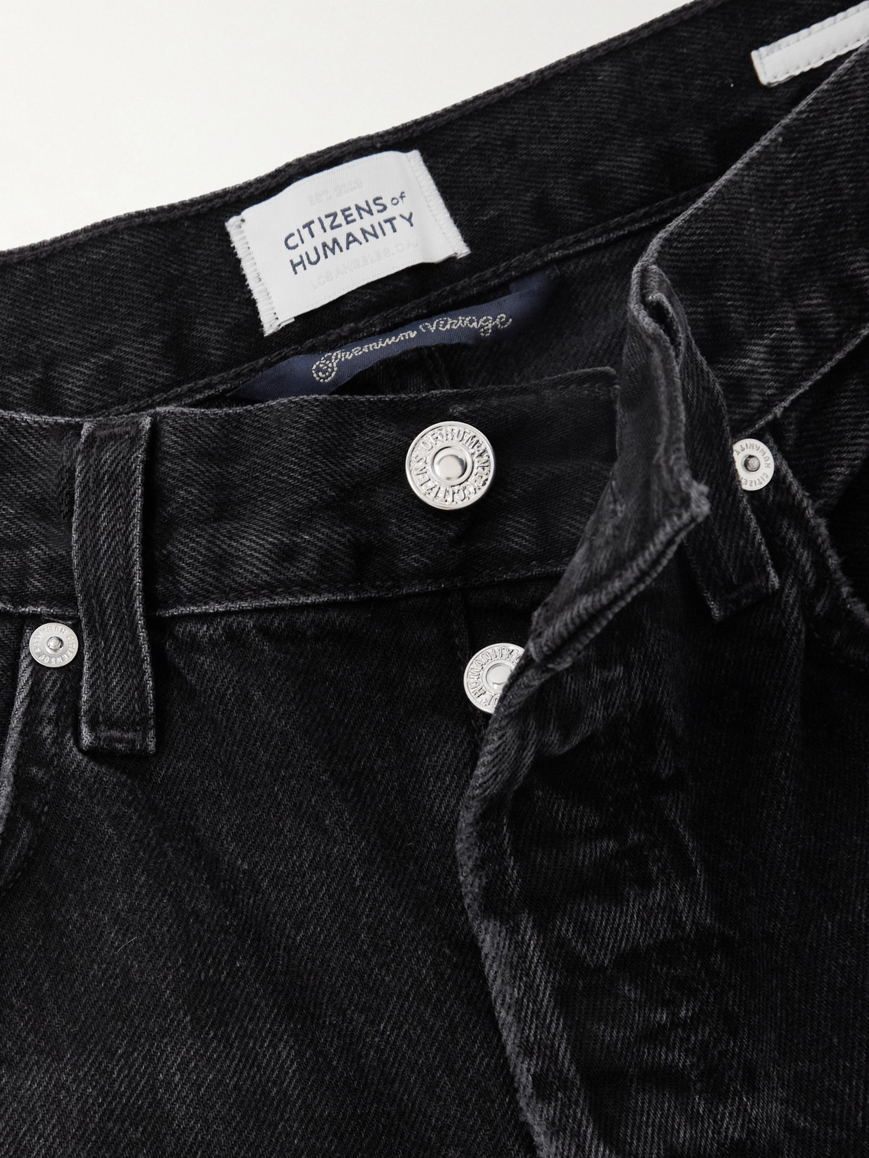 Citizen Of Humanity Miro Mid-rise Barrel-leg Jeans In Black