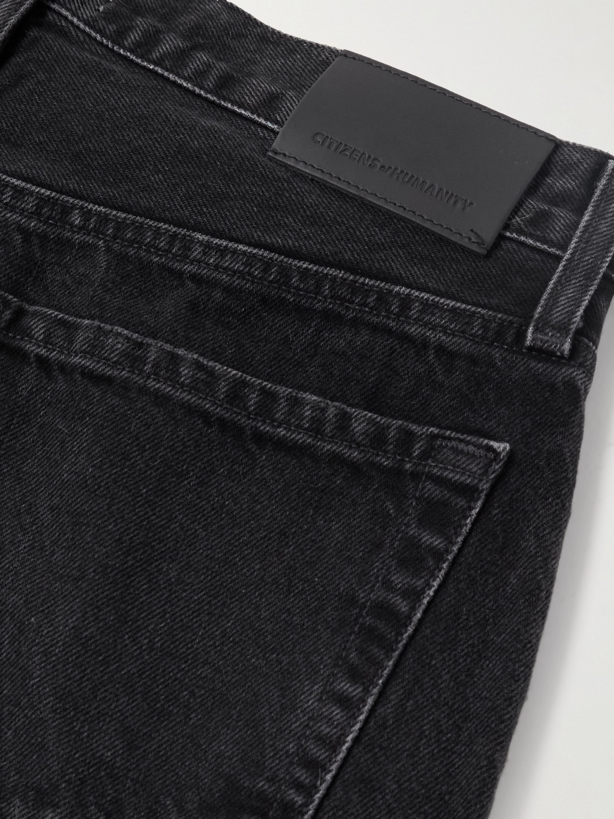 Citizen Of Humanity Miro Mid-rise Barrel-leg Jeans In Black