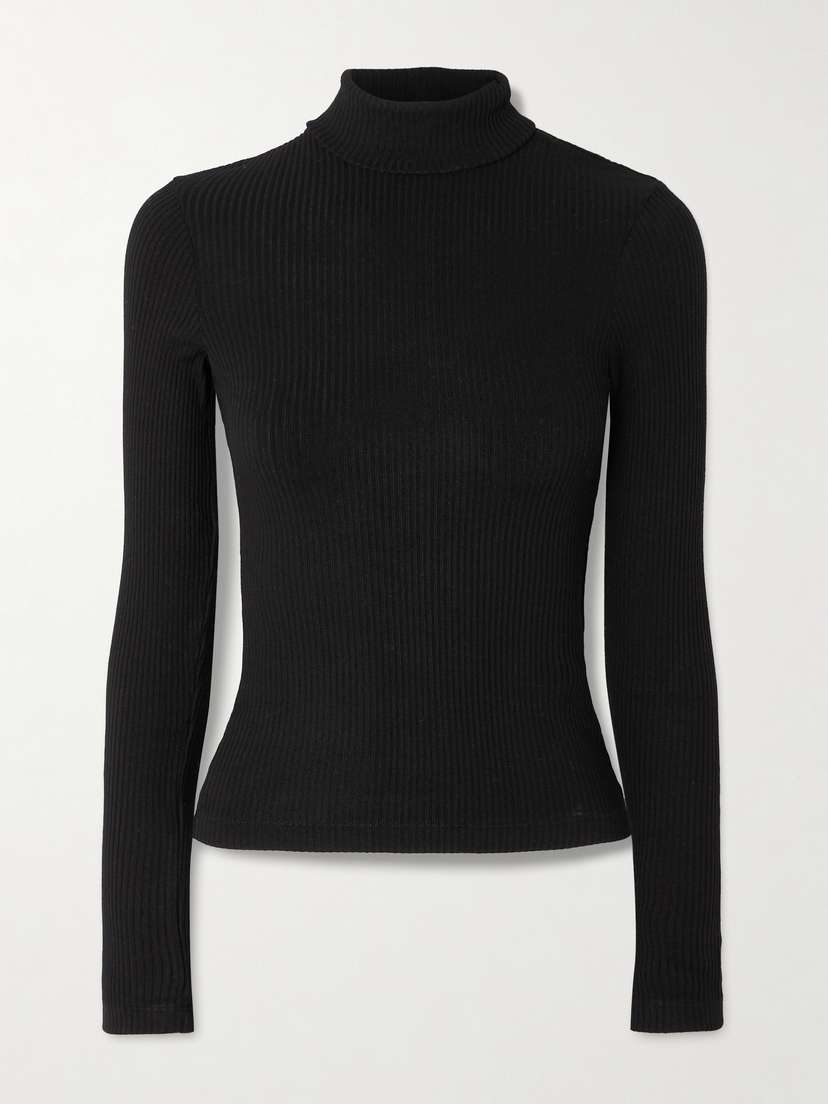 Citizens of Humanity Caradene Ribbed Stretch-lyocell Turtleneck Sweater