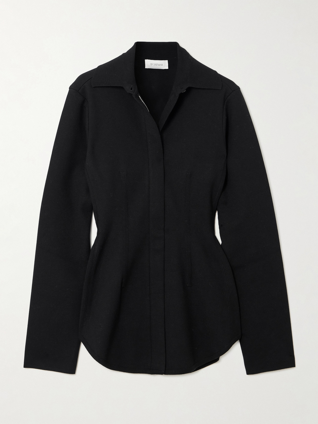 Sportmax Jersey Shirt In Black