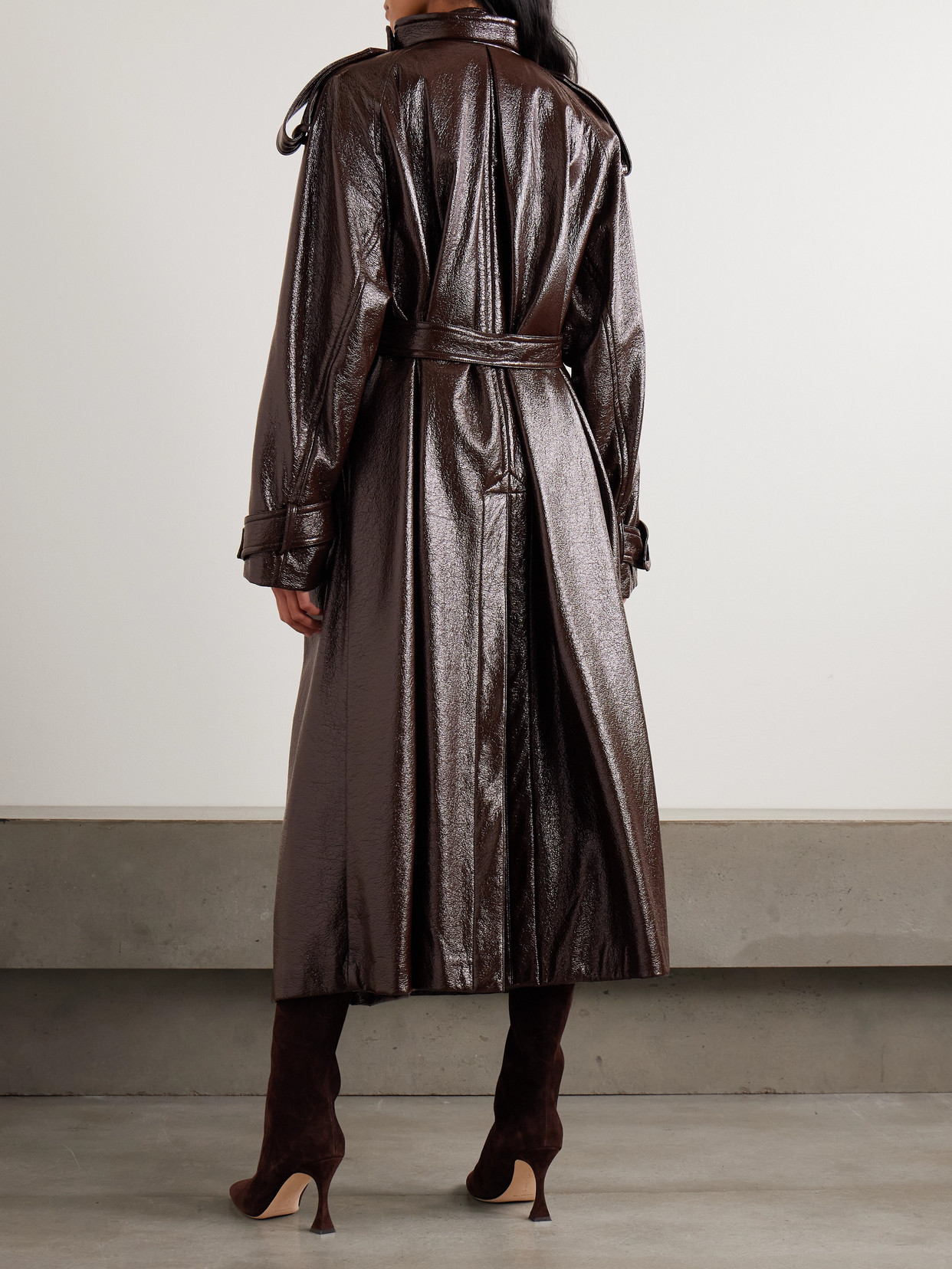 Bairo Coated-Cotton Trench Coat