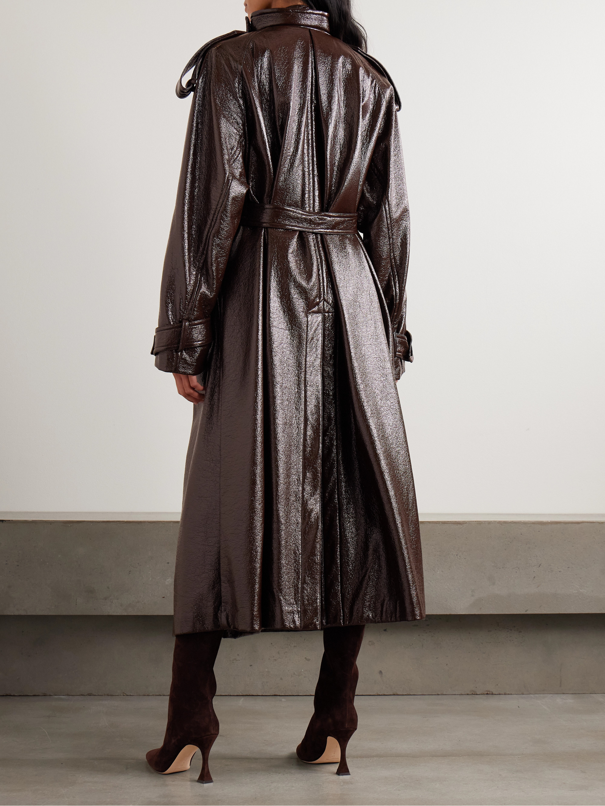 Sportmax Bairo coated-cotton trench coat
