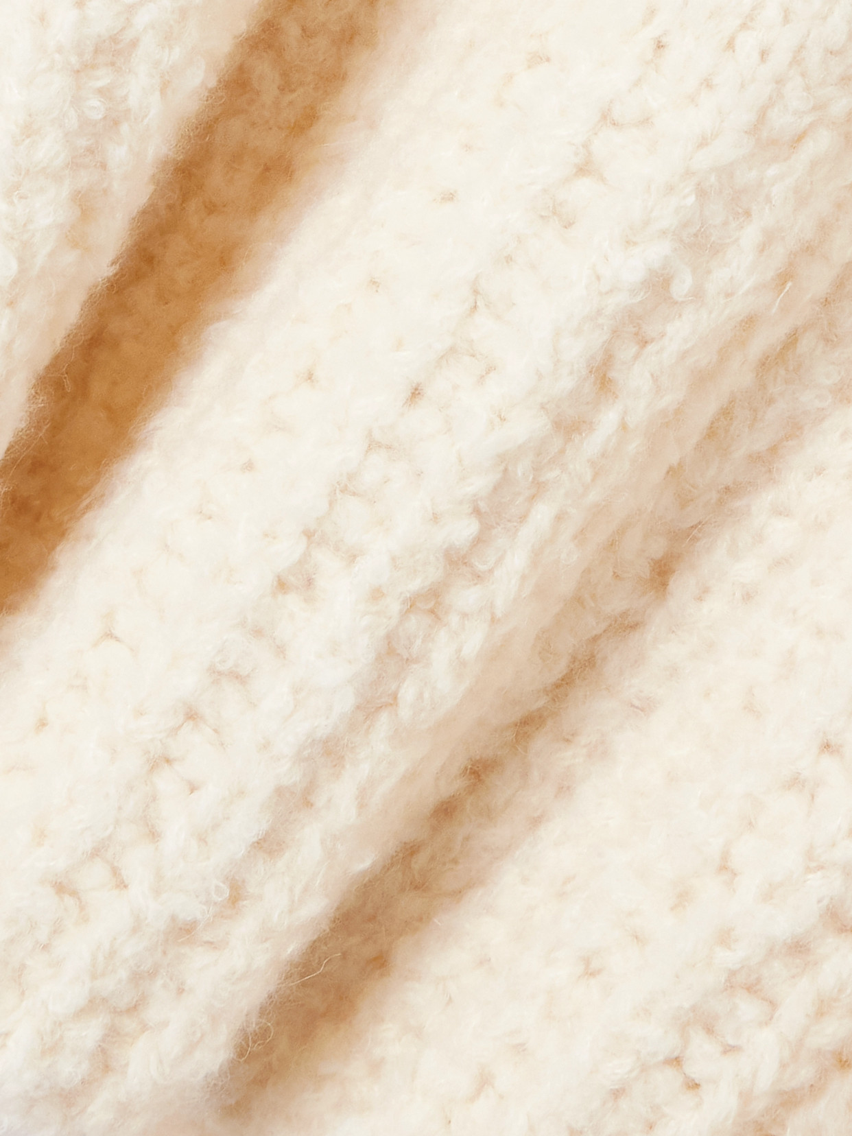 Sasuphi Teddy Cropped Cashmere, Alpaca And Silk-blend Sweater In Neutral