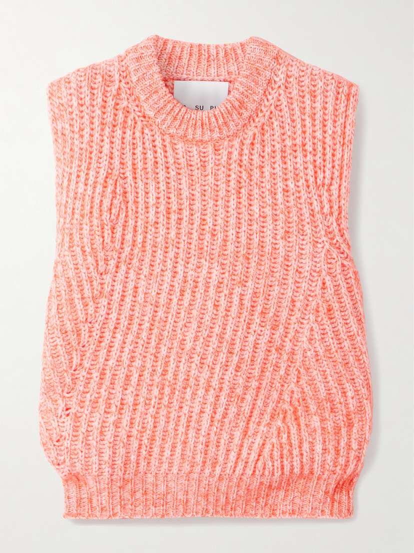 SASUPHI Ribbed Wool-blend Vest