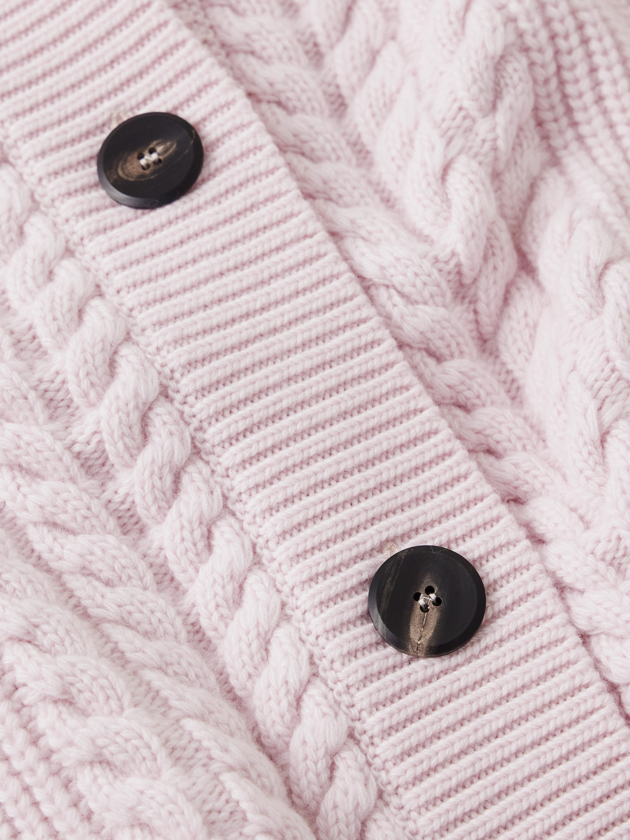 Sasuphi Cable-knit Wool And Cashmere-blend Cardigan In Purple