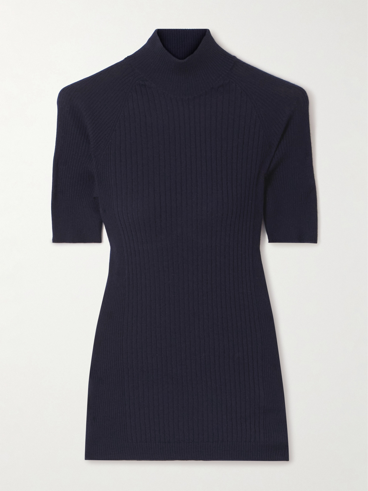 Sasuphi Ribbed-knit Cashmere And Silk-blend Sweater In Blue