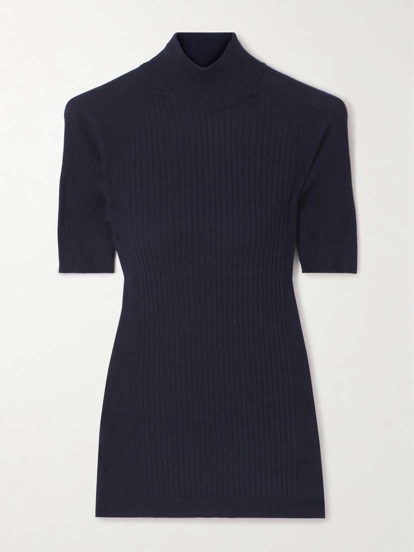 SASUPHI Ribbed-knit Cashmere And Silk-blend Sweater