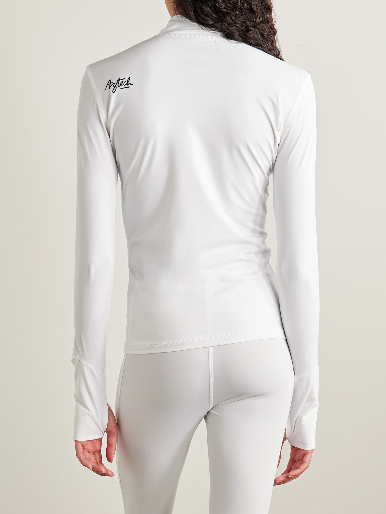 Aztech Mountain Next To Skin Stretch-jersey Turtleneck Base Layer In White