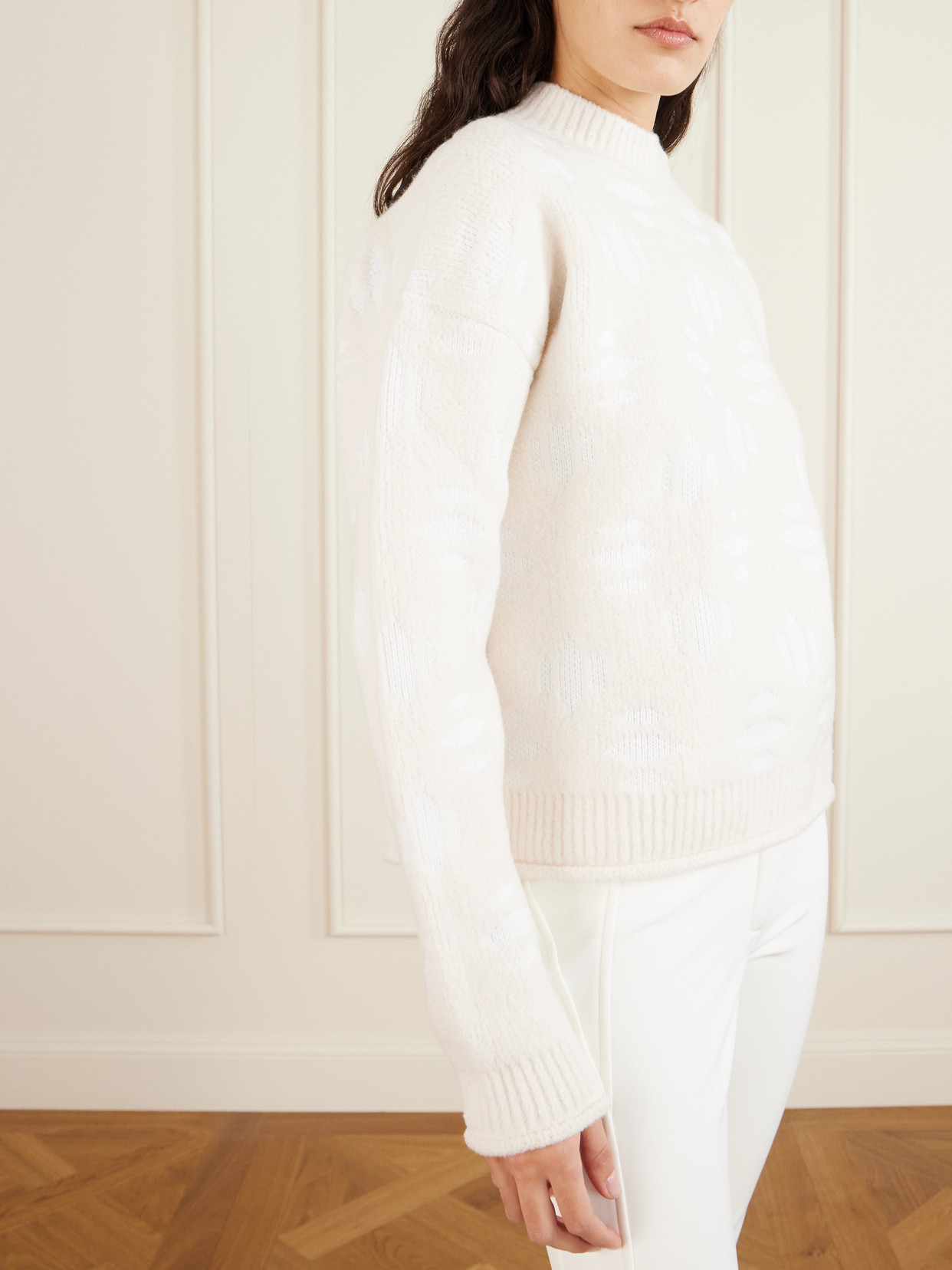 Aztech Mountain Oversized Jacquard-knit Wool-blend Sweater In Multi