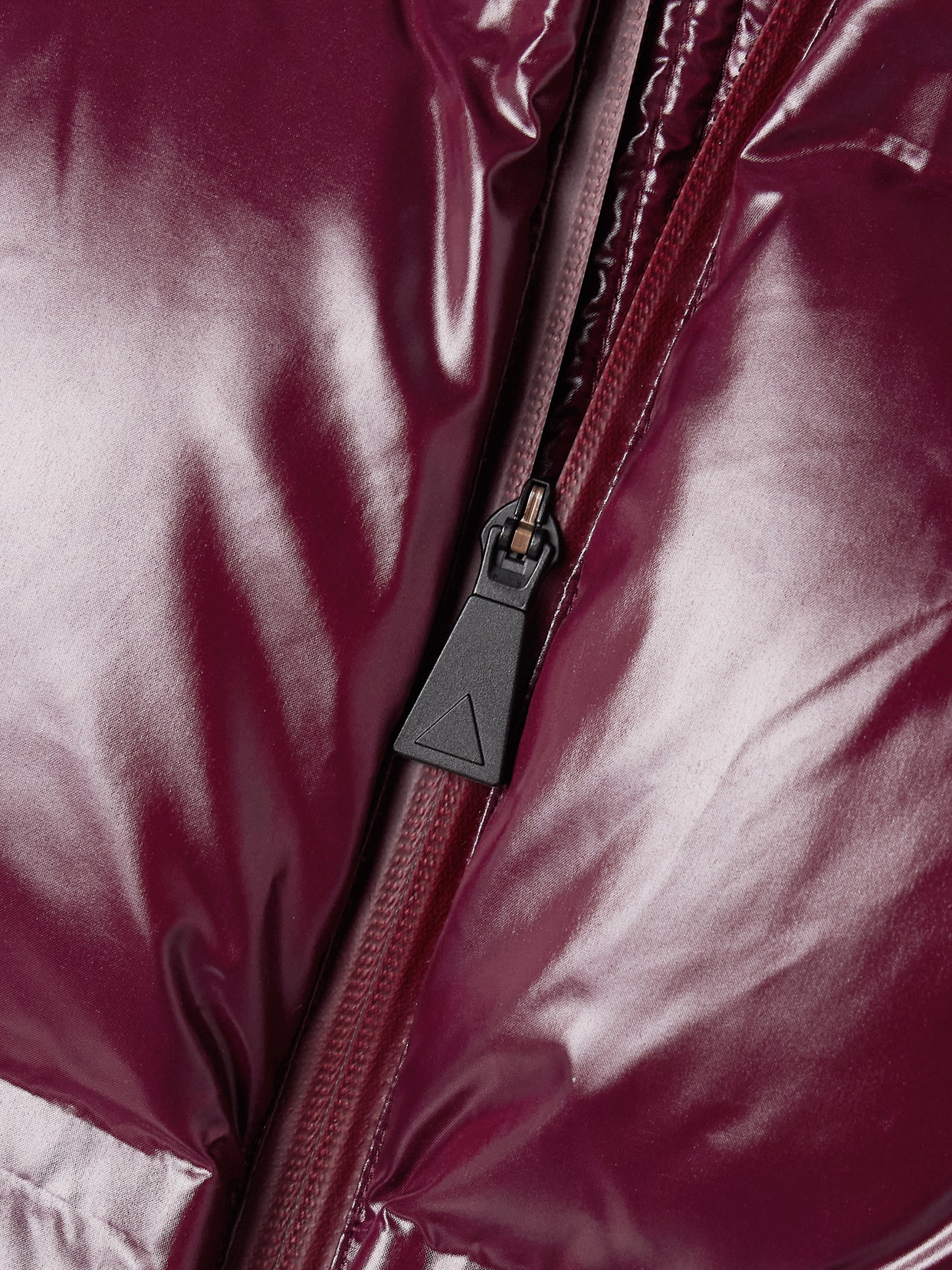 Aztech Mountain Minnie Nuke Hooded Quilted Down Ski Jacket In Burgundy