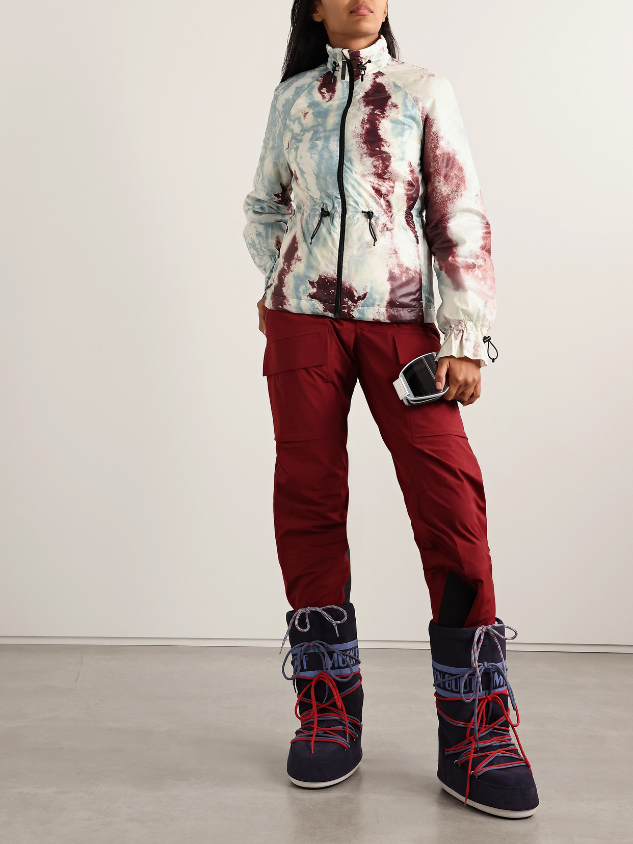 Aztech Mountain Printed Shell Down Jacket In Multi