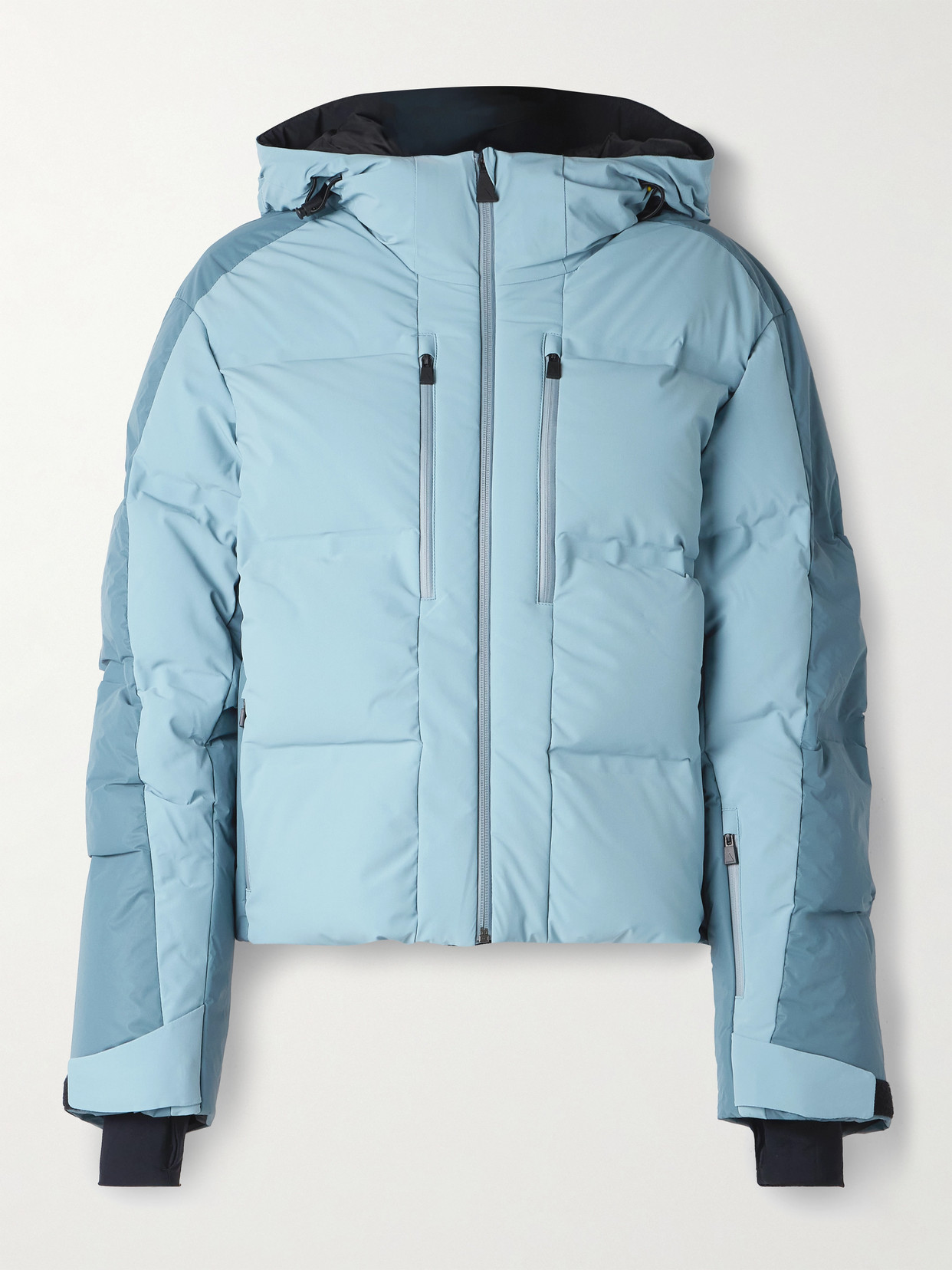 Aztech Mountain Super Nuke Two-tone Padded Shell Down Ski Jacket In Blue