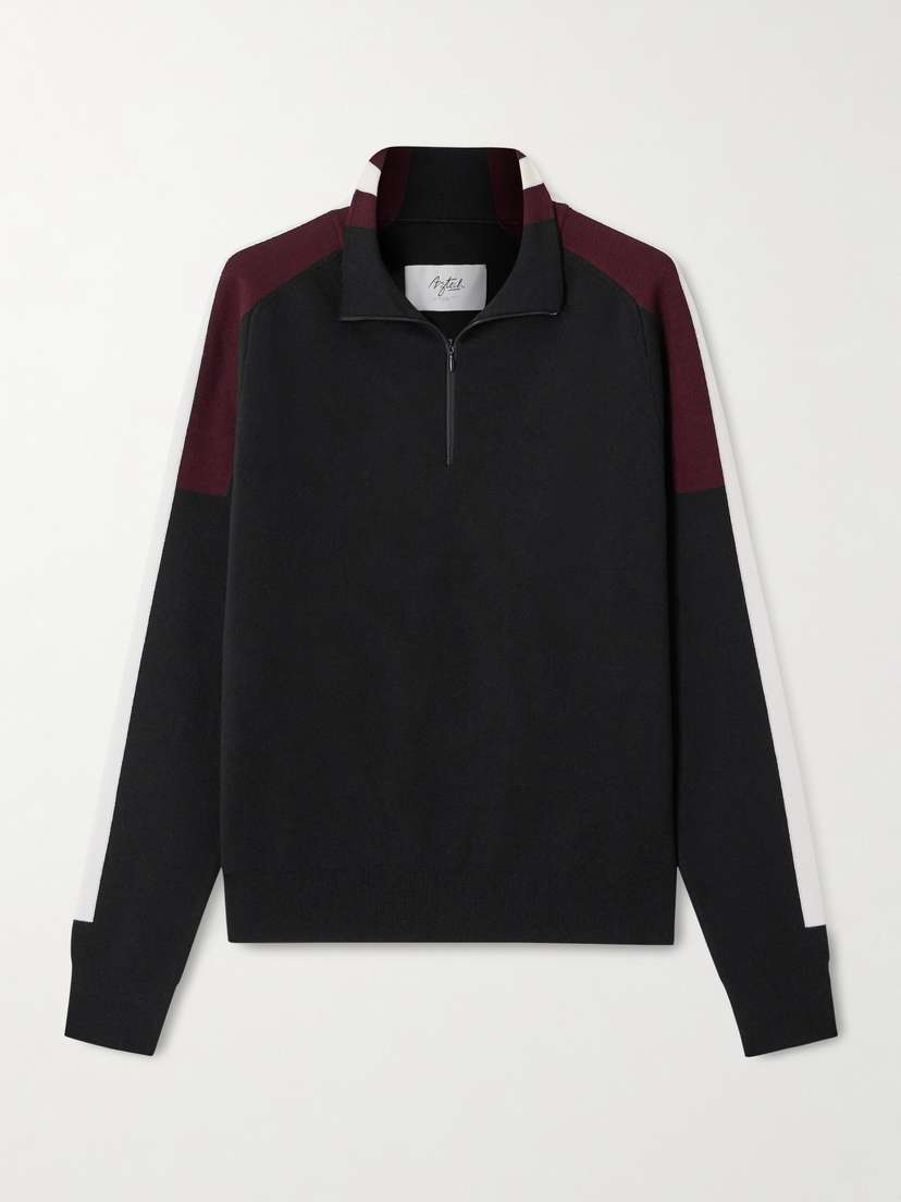 Aztech Mountain Caroline Color-block Wool-blend Sweater