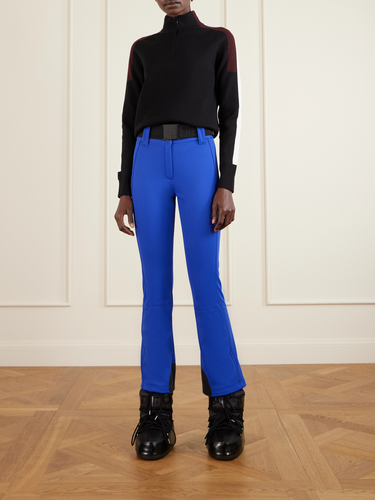 Caroline Color-Block Wool-Blend Sweater