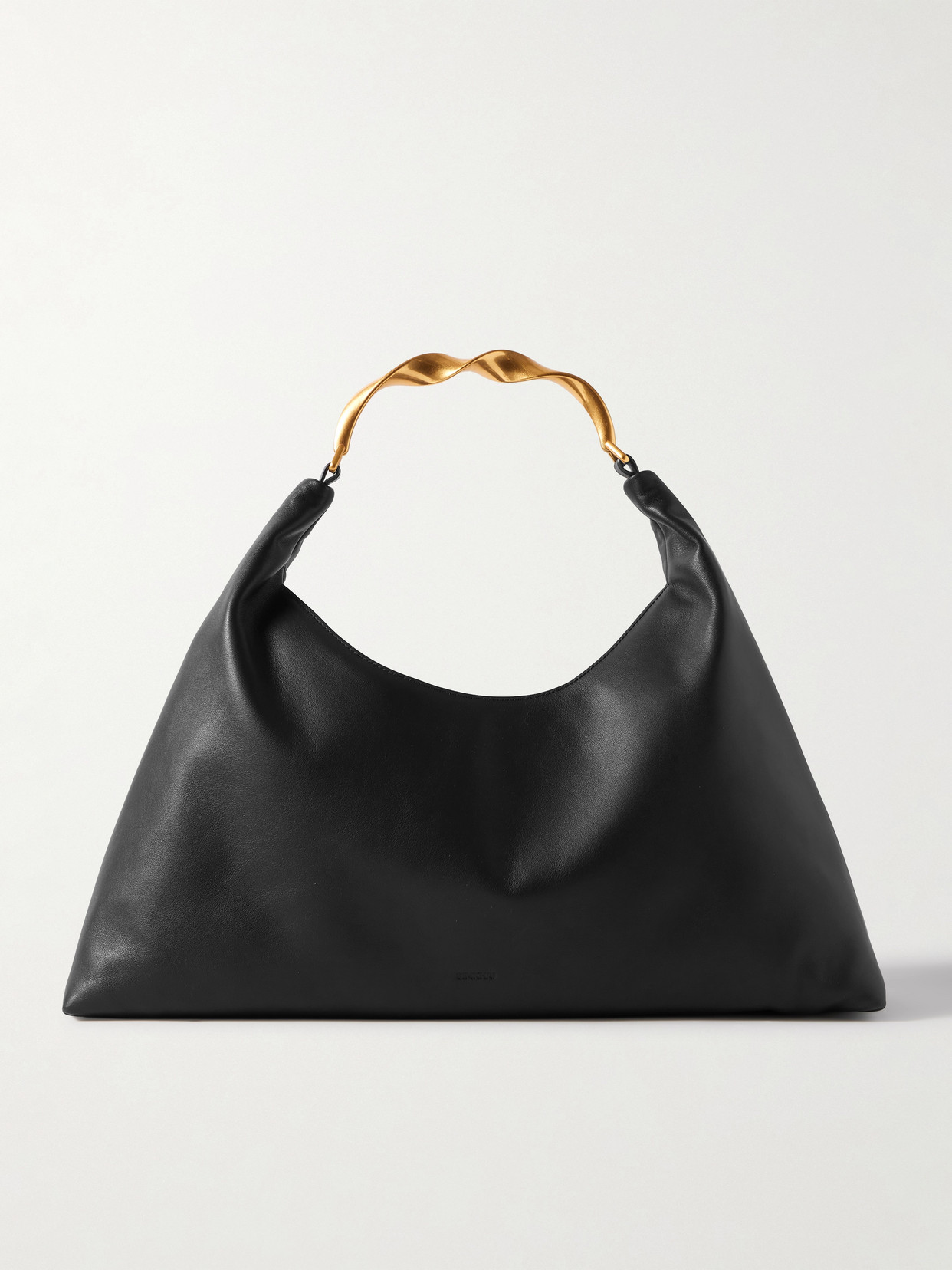 Simkhai Nixi Medium Leather Shoulder Bag In Black