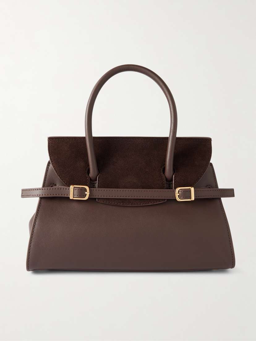 Simkhai River Small Suede-trimmed Leather Tote