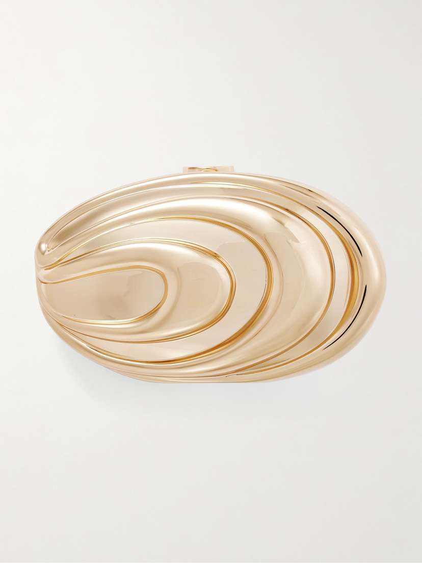 Simkhai Inez Gold-tone Clutch