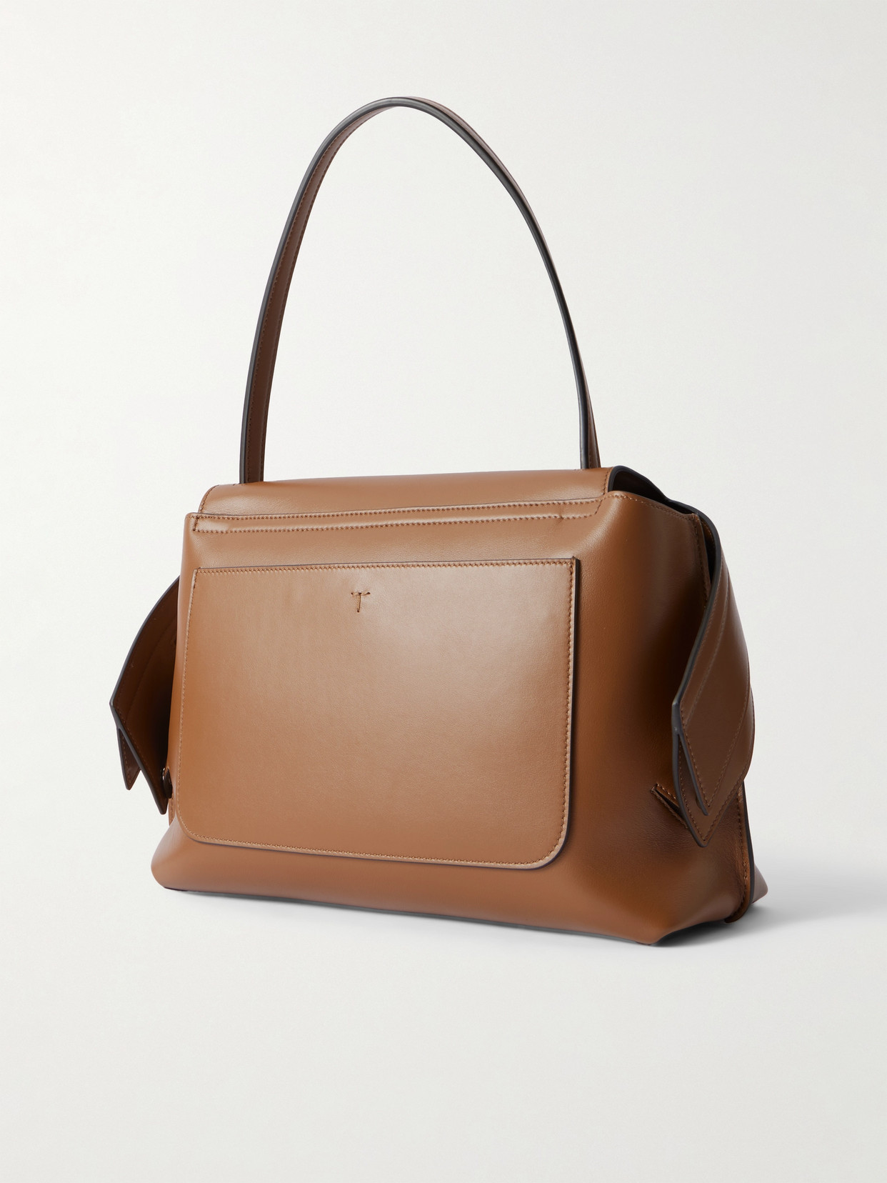 Tod's Wave Leather Shoulder Bag In Brown