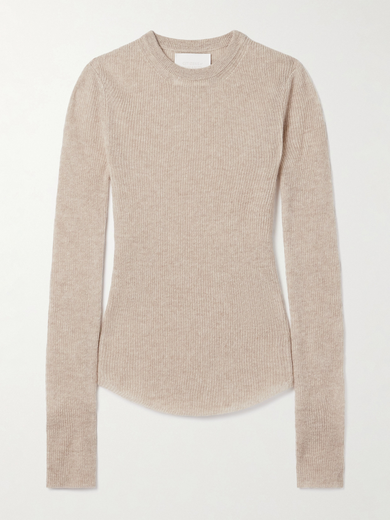 Citizen Of Humanity Alessia Wool And Cashmere-blend Sweater In Neutral